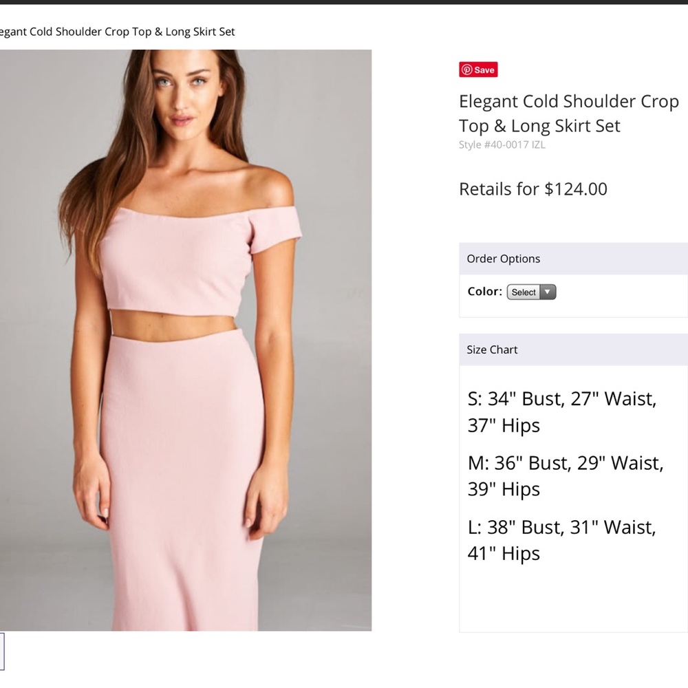 Beautiful two piece summer gown NWT